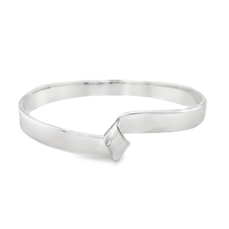 Sterling Silver Twist Stacker Bangle