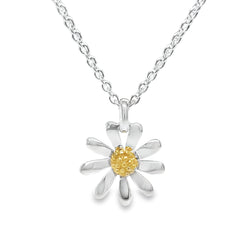 Sterling Silver Daisy Necklace