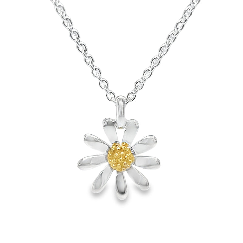 Sterling Silver Daisy Necklace