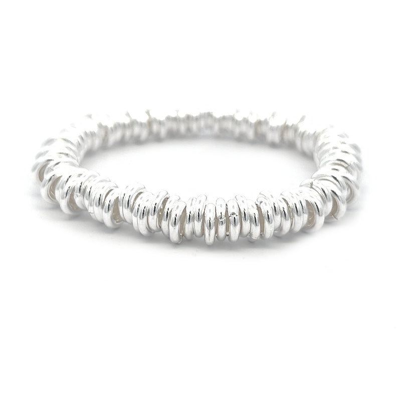 Sterling Silver Expanding Multi Ring Bracelet