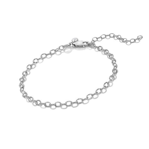 Hot Diamonds Diamond Cut Oval Bracelet DL701