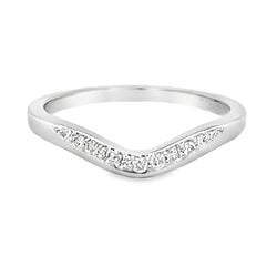 Platinum Diamond Shaped Eternity Ring 0.20ct