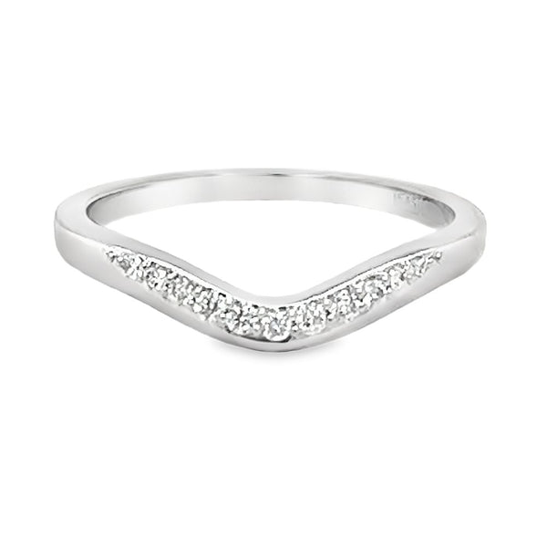 Platinum Diamond Shaped Eternity Ring 0.20ct