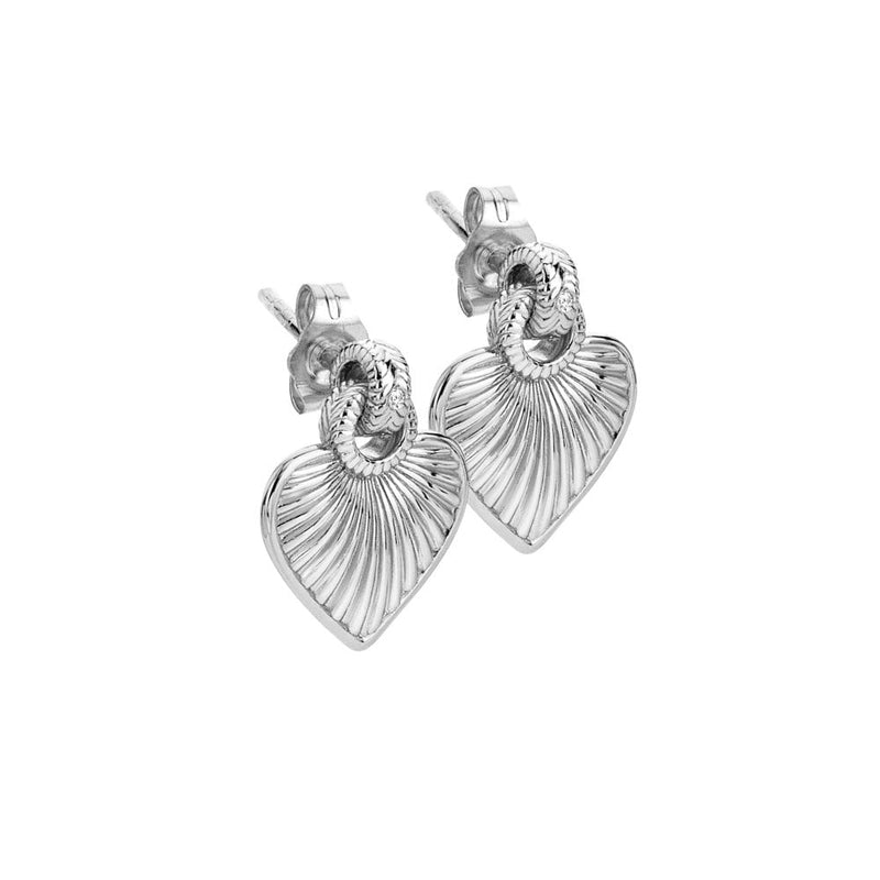 Hot Diamonds Essence Heart Stud Earrings DE820 side