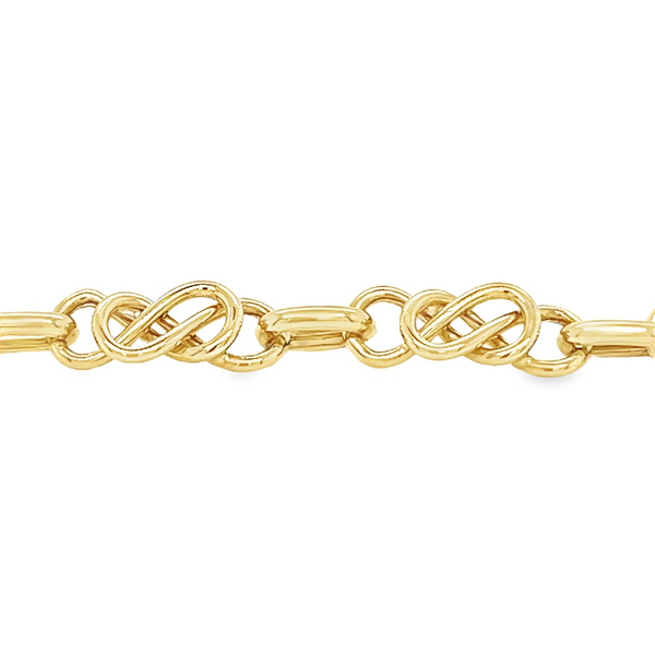 9ct Gold Celtic Knot Link Bracelet links