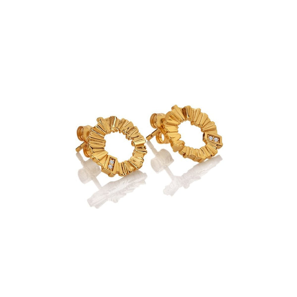 Hot Diamonds HD X Golden Believe Stud Earrings DE837