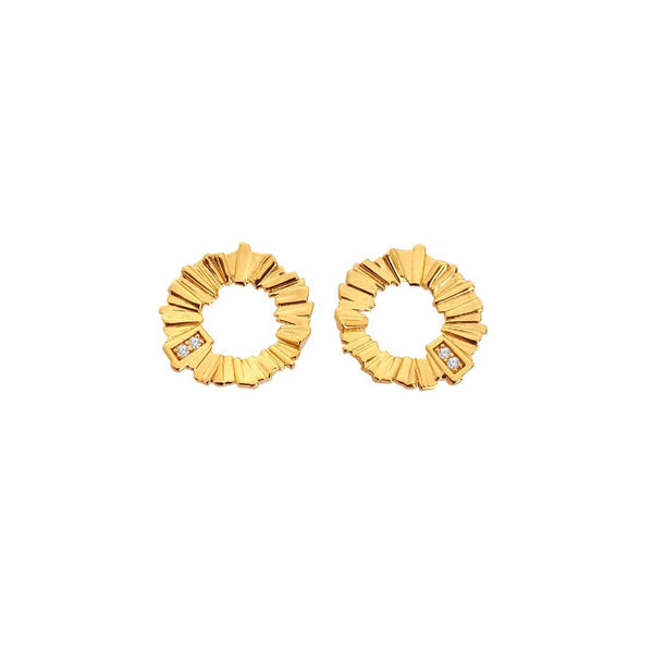 Hot Diamonds HD X Golden Believe Stud Earrings DE837