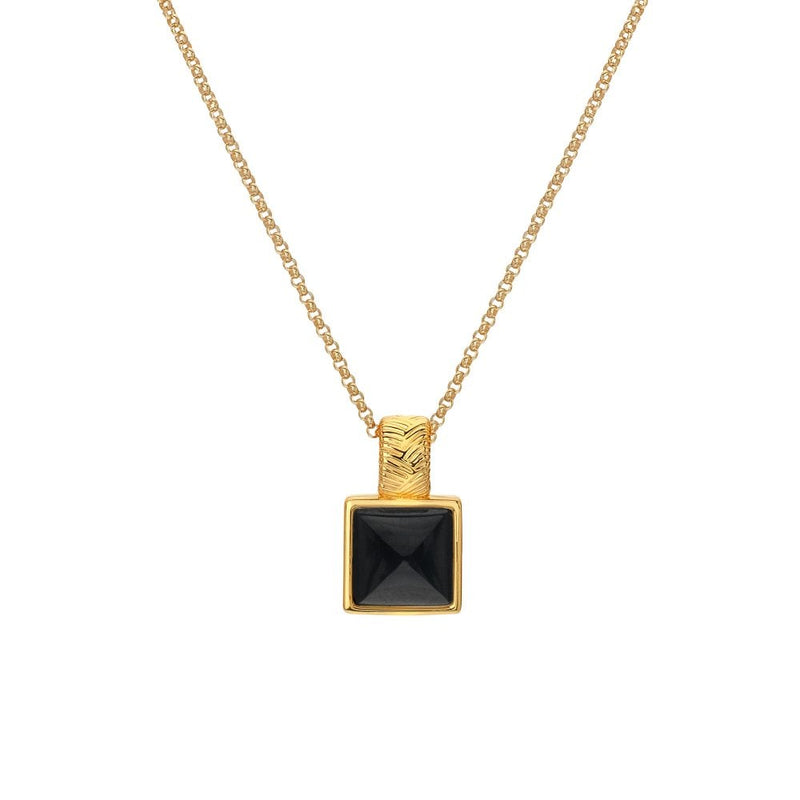 Hot Diamonds X Golden Edit Onyx Pendant DP914