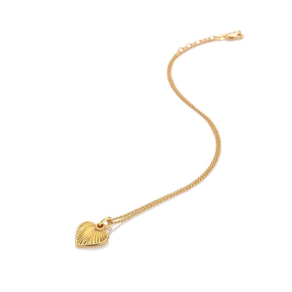 Hot Diamonds X Golden Essence Heart Pendant DP1019 flat