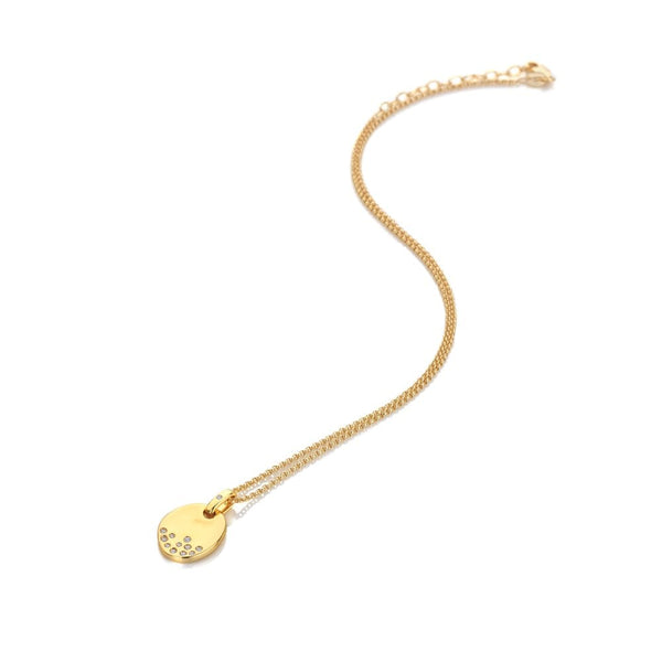 Hot Diamonds X Golden Illuminate Pendant DP1020 flat