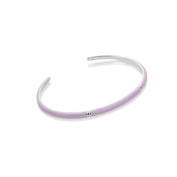 Hot Diamonds HD X Tasha Ghouri Enamel Lilac Bangle DC198