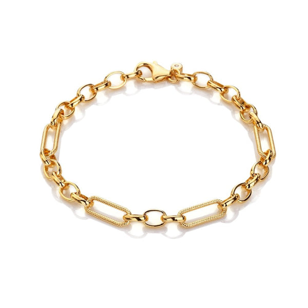 Hot Diamonds HD X Tasha Ghouri Statement Link Gold Plate Bracelet DL685