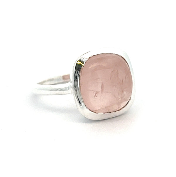 Sterling Silver Rose Quartz Ring