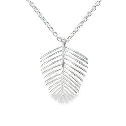 Sterling Silver Feather Necklace