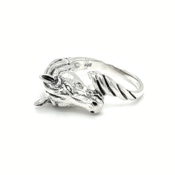 Sterling Silver Horse Head Ring