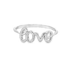 Sterling Silver Love Ring