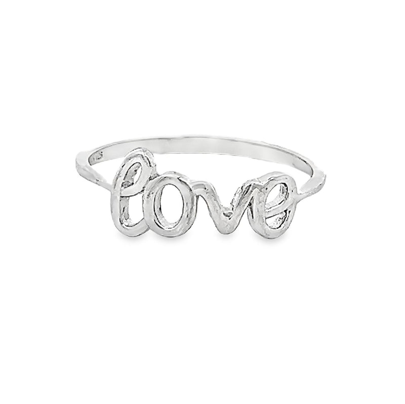 Sterling Silver Love Ring