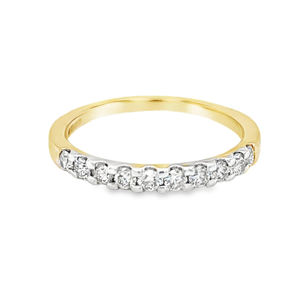 Diamond Eternity Ring 0.50ct Modern Square Claw 9ct Gold