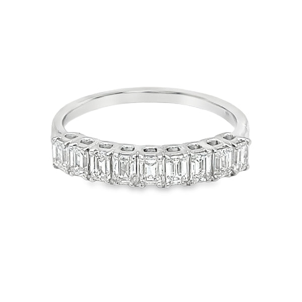 Baguette Diamond Eternity Ring 0.78ct 18ct White Gold