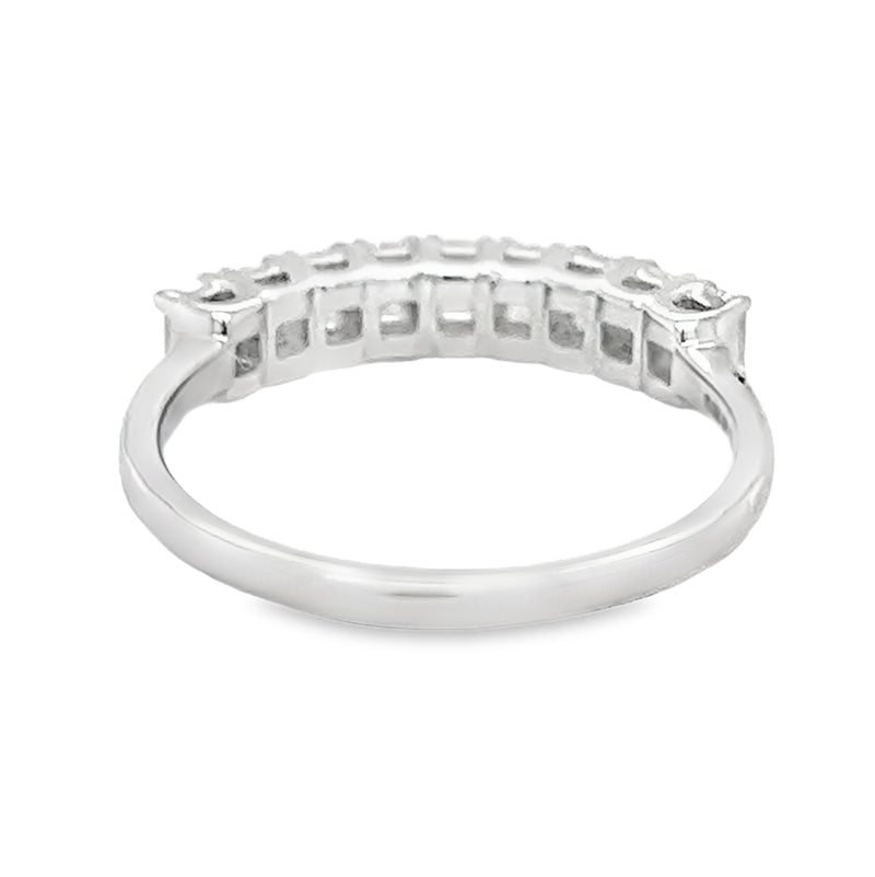 Baguette Diamond Eternity Ring 0.78ct 18ct White Gold rear