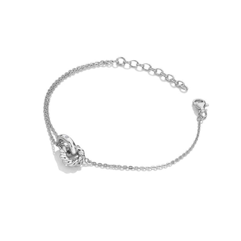 Hot Diamonds Willow Rope Bracelet DL692 side