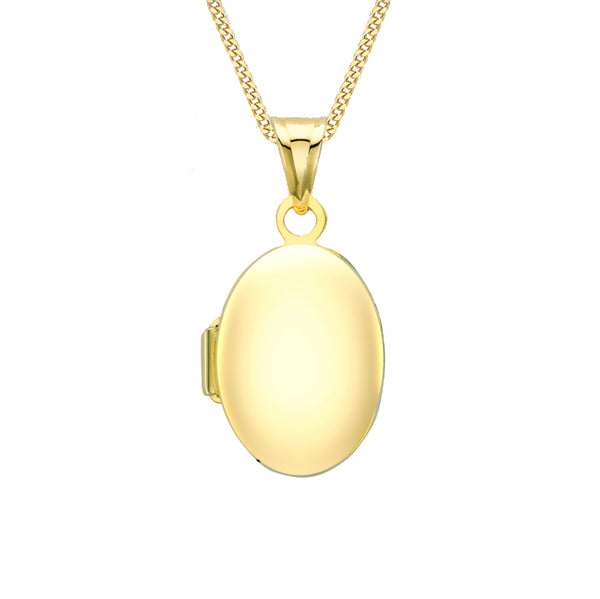 9ct Yellow Gold Polished Oval Locket