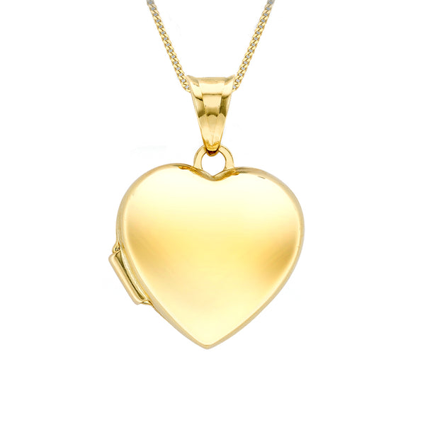 9ct Yellow Gold Polished Heart Locket