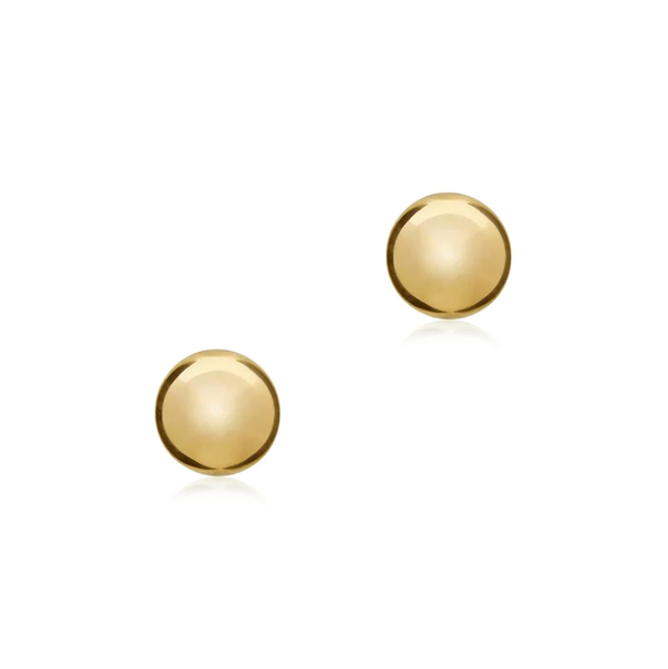 9ct Gold 6mm Polished Ball Stud Earrings