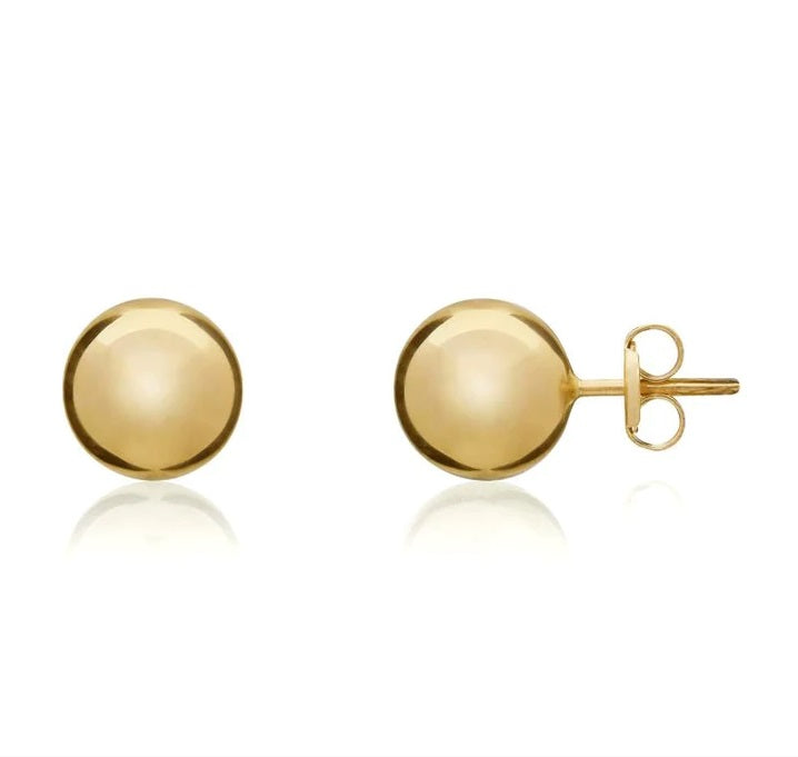 9ct Gold 4mm Polished Ball Stud Earrings