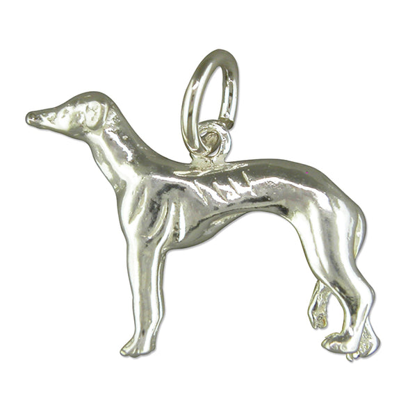 Greyhound Silver Pendant