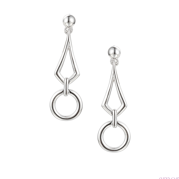 Hoola Hoop Drop Earrings by Amore