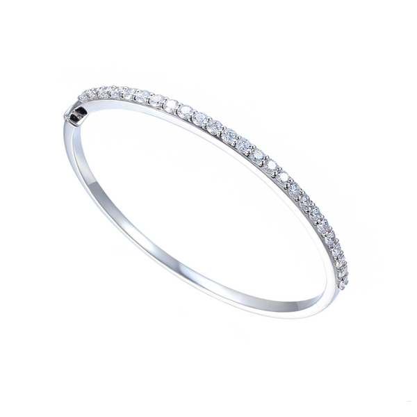 Amore Silver & CZ Bangle 9318