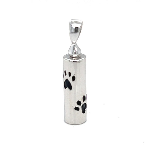 Sterling Silver Pet Ash Holding Tube Pendant