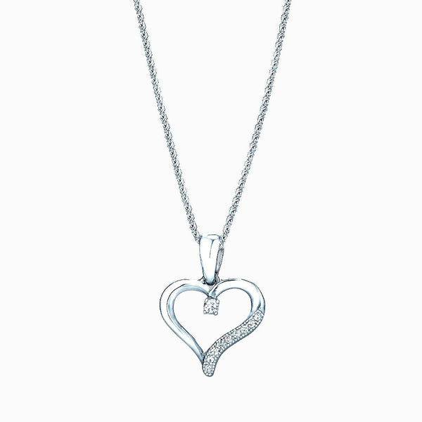 The Real Effect Heart Necklace RE13434CZ