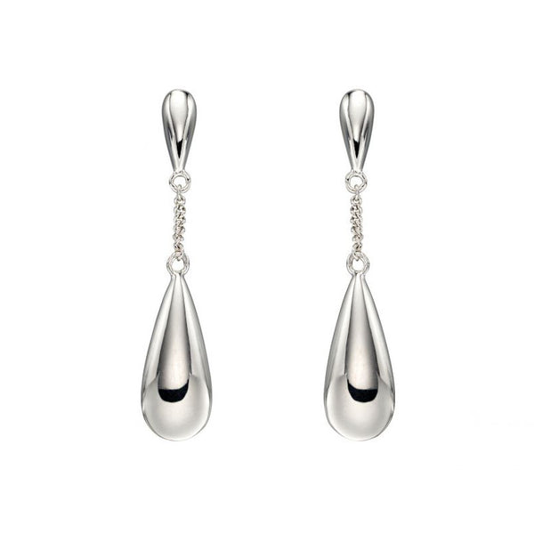 Sterling Silver Double Teardrop Earring