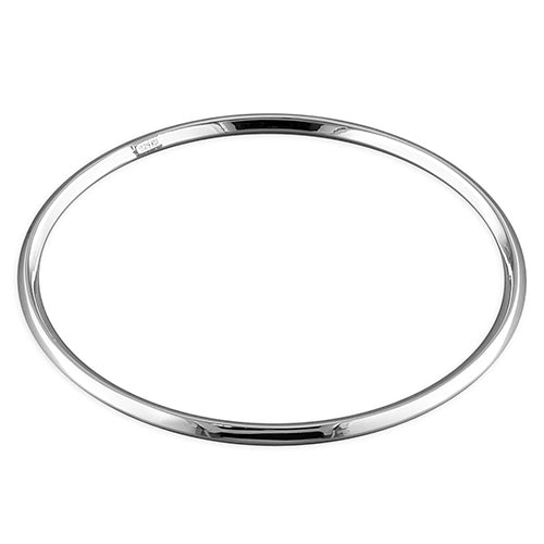 Sterling Silver 3mm Tapered Stacker Bangle