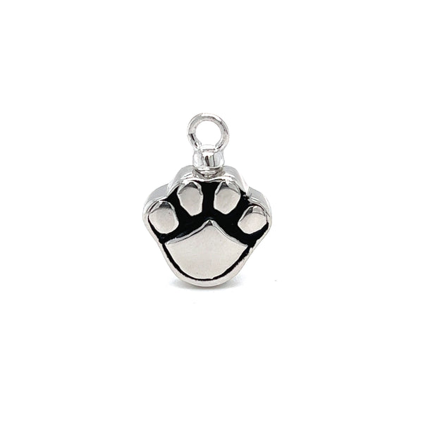 Sterling Silver Pet Ash Holding Paw Pendant