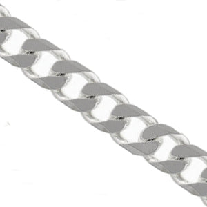 Sterling Silver Men's Chunky Curb Bracelet